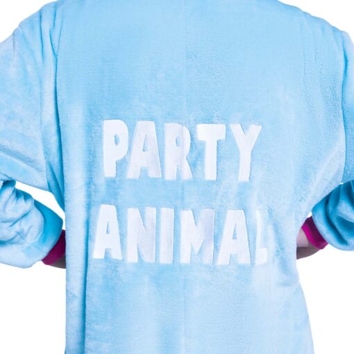 Blauwe unicorn dieren onesie | Party animal - Afbeelding 3