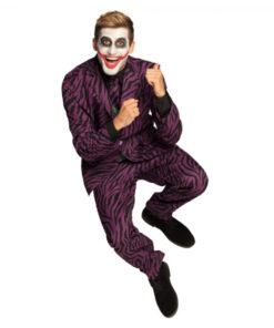 Dridelig carnavalspak the joker paars