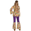 Hippie bloemen jurk achterkant