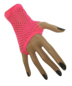 nethandschoen vingerloos fluor roze