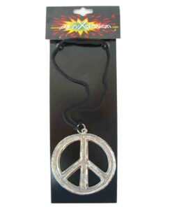 Peace ketting metaal