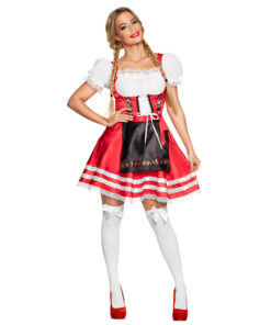 Jurk Tiroler Oktoberfest Helena rood