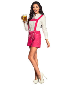 Lederhose roze dames kort
