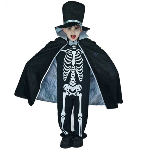 Halloween kinderkostuum skelet goochelaar