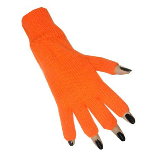 Vingerloze handschoenen oranje