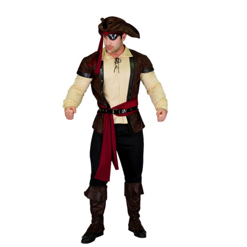 Kostuum Heren Piraat - One Size - Afbeelding 3