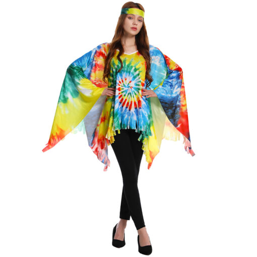 Kostuum Hippie Poncho - One Size - Afbeelding 2
