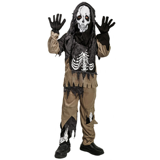 Halloween Kostuum Creepy Kinder Skelet - 10-12 jaar - Afbeelding 2