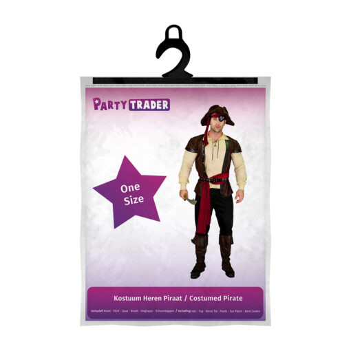 Kostuum Heren Piraat - One Size - Afbeelding 4