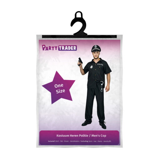 Kostuum Heren Politie - One Size - Afbeelding 2