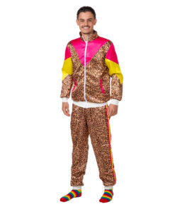 Fout trainingspak 80s | Panterprint goud